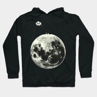 dinosaurs on the moon Hoodie